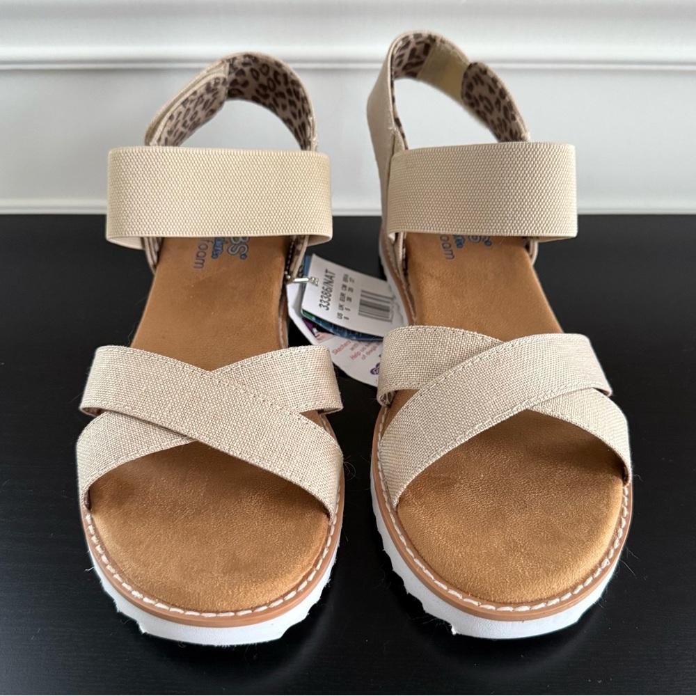 Bobs by Skechers Desert Kiss Secret Picnic Strappy Sandals - Size 8 (Women’s)